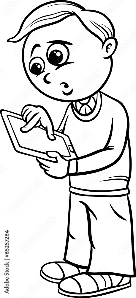 grade school boy cartoon coloring page grade school boy cartoon coloring page