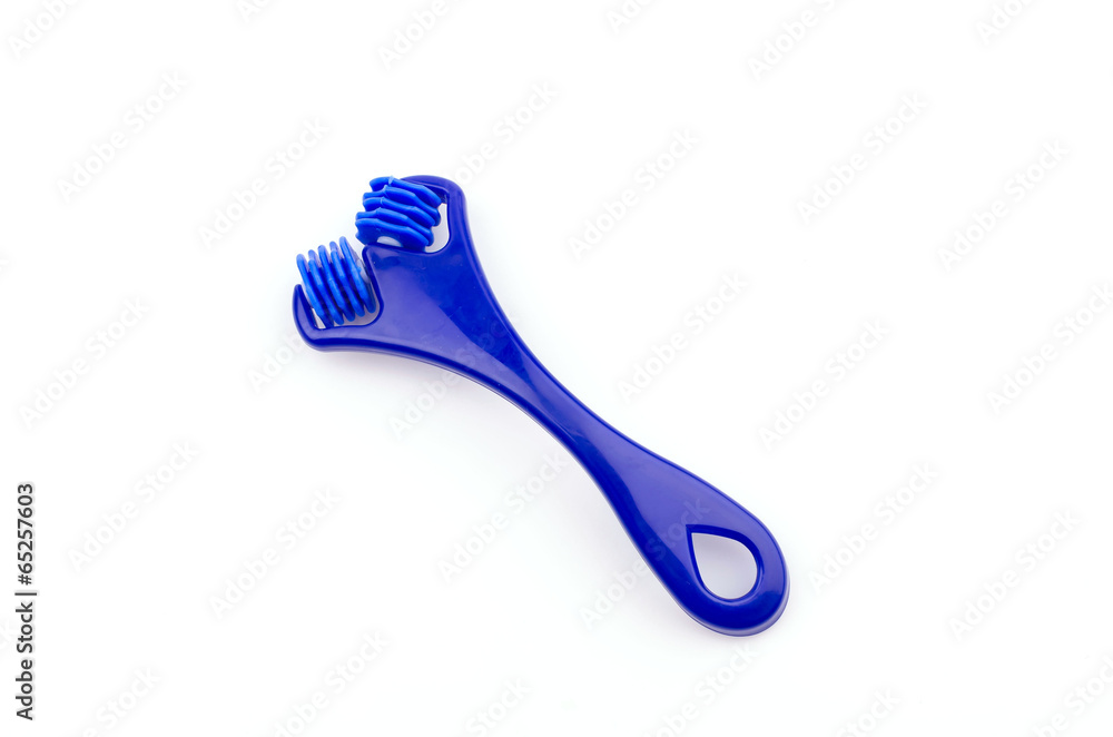 Roller face isolated white background Roller face isolated white background