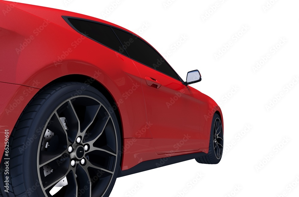 Sporty Car Isolated Sporty Car Isolated