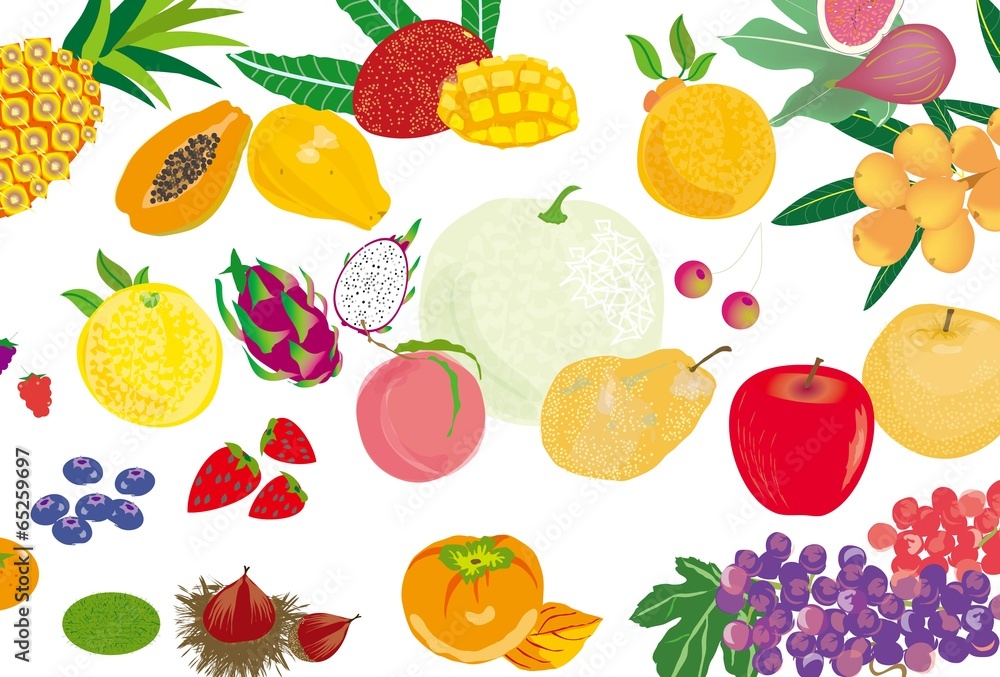 メロンやリンゴ マンゴーやぶどうのフルーツの壁紙 Stock Illustration Adobe Stock メロンやリンゴ マンゴーやぶどうのフルーツの壁紙 Stock Illustration Adobe Stock