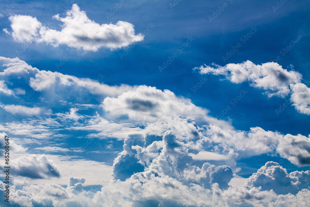 Fototapeta premium Blue sky with white clouds series 06