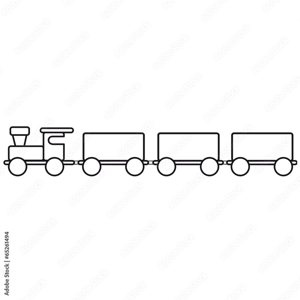 Spielzeug Zug Eisenbahn Kind Baby Stock Illustration | Adobe Stock