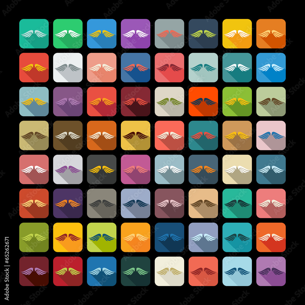 Flat design: wing Flat design: wing
