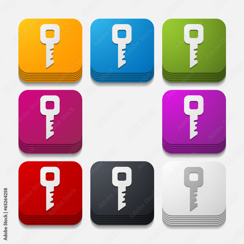 square button: key square button: key