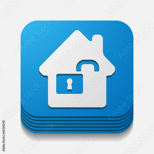 square button: house