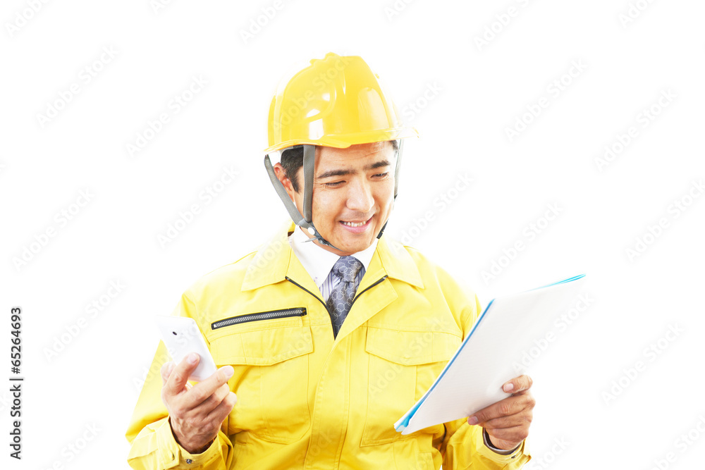 仕事に励む労働者 仕事に励む労働者