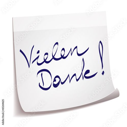 Thank you note in german