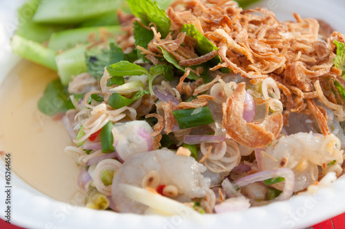 Thai style shrimp salad