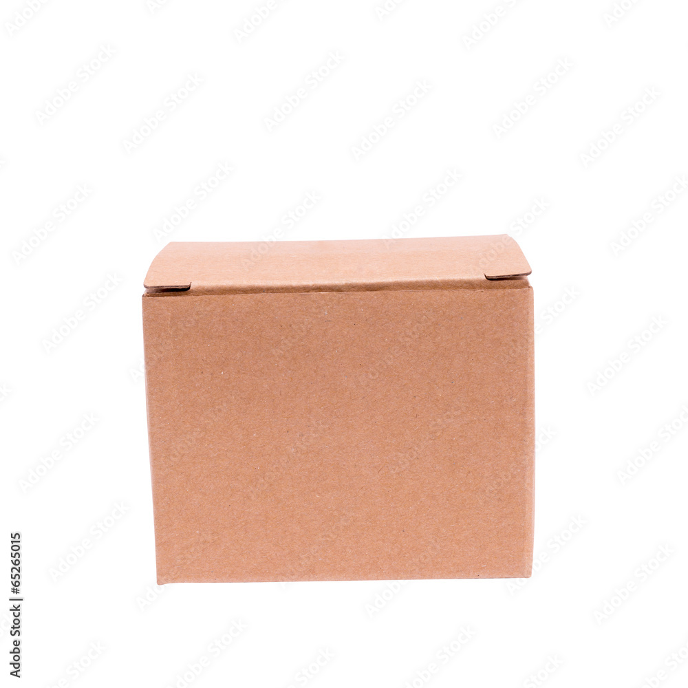 closed cardboard box with white background closed cardboard box with white background