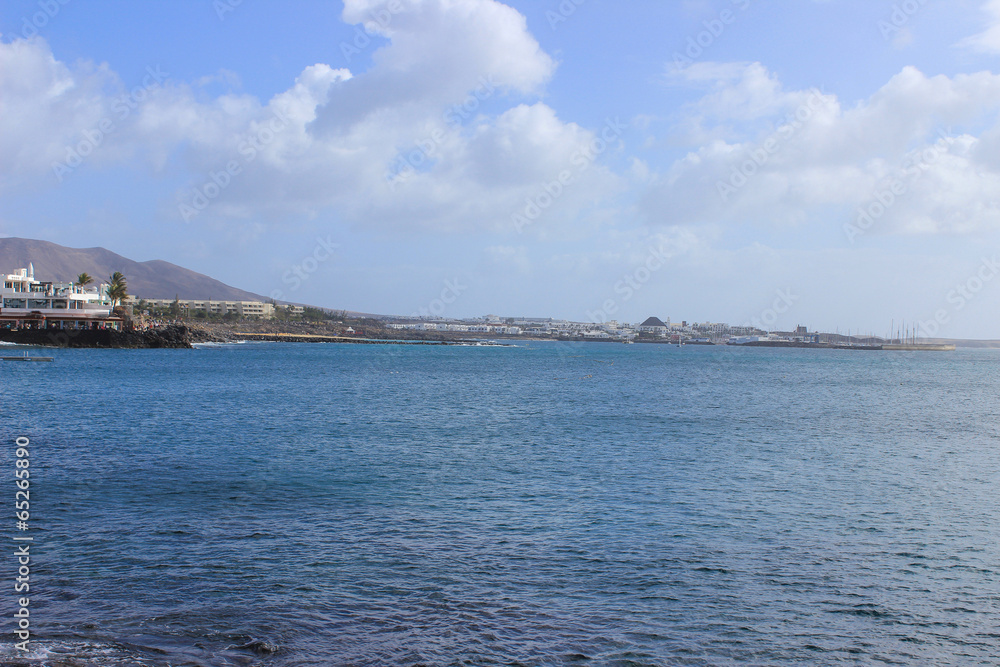Lanzarote beach on Spanish Canary Island Lanzarote beach on Spanish Canary Island