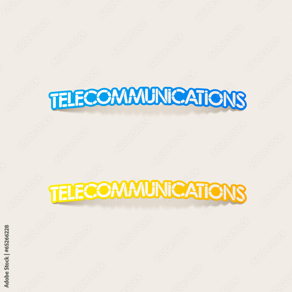 realistic design element: telecommunications