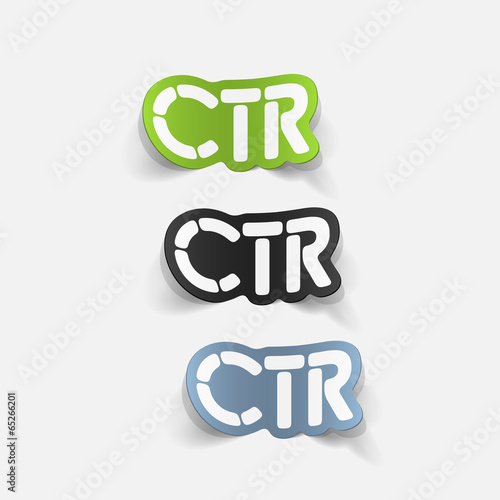 realistic design element: ctr