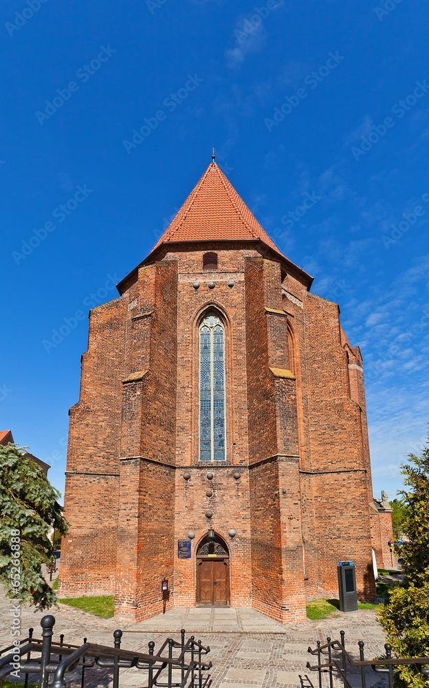 Fototapeta premium Saint John Cathedral (1384) in Kwidzyn town, Poland