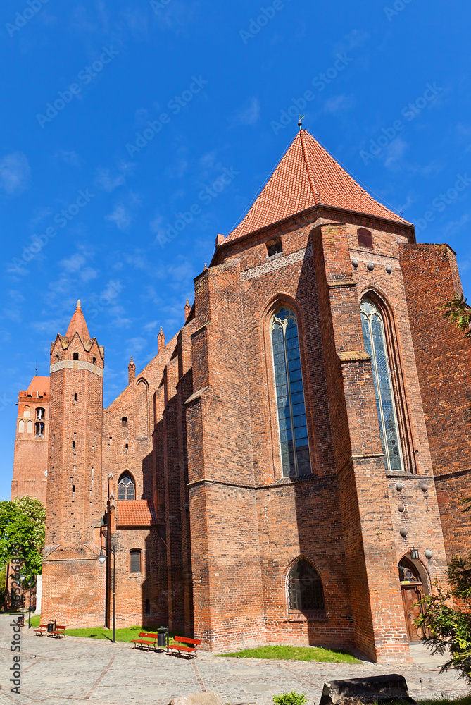 Saint John Cathedral (1384) in Kwidzyn town, Poland