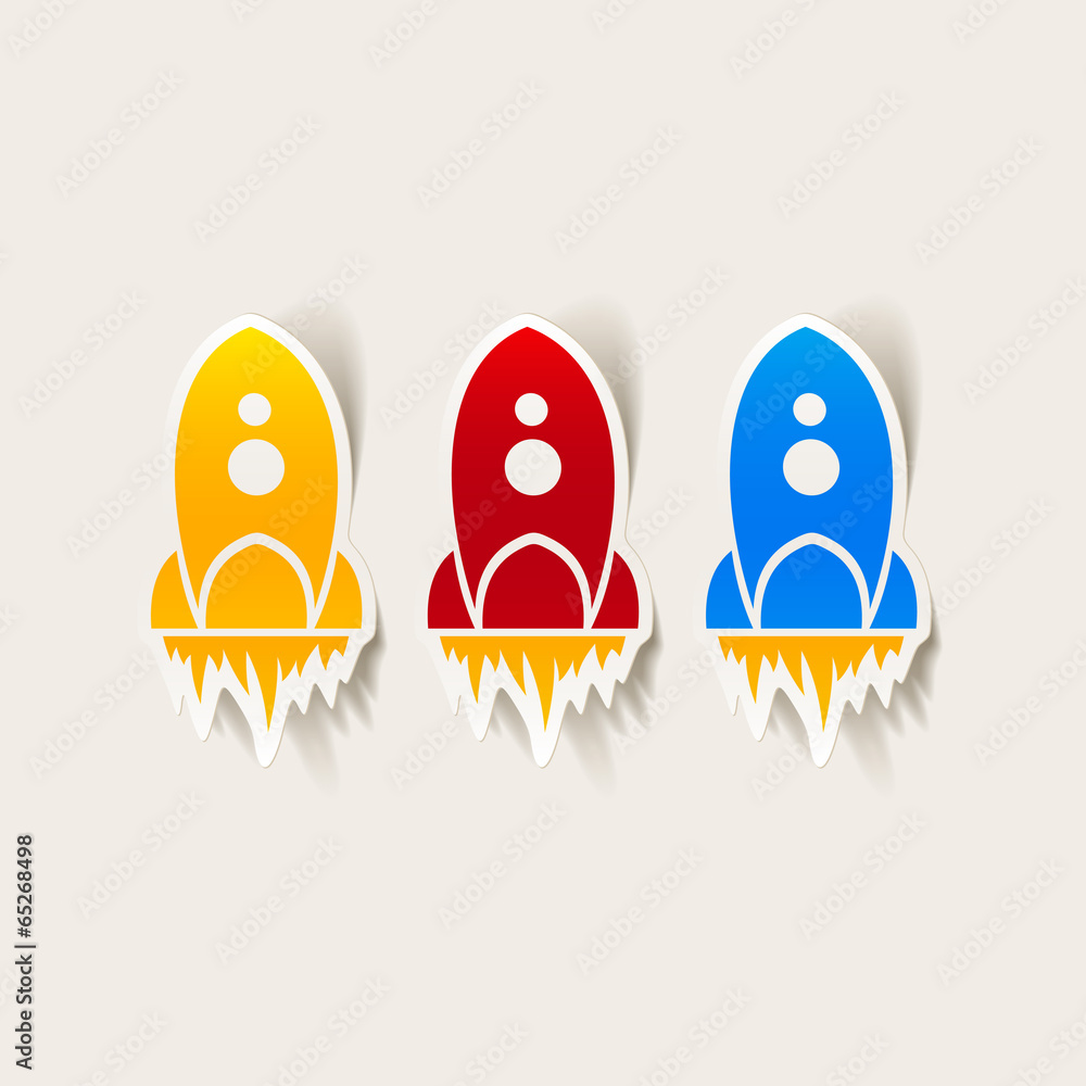 realistic design element: rocket realistic design element: rocket