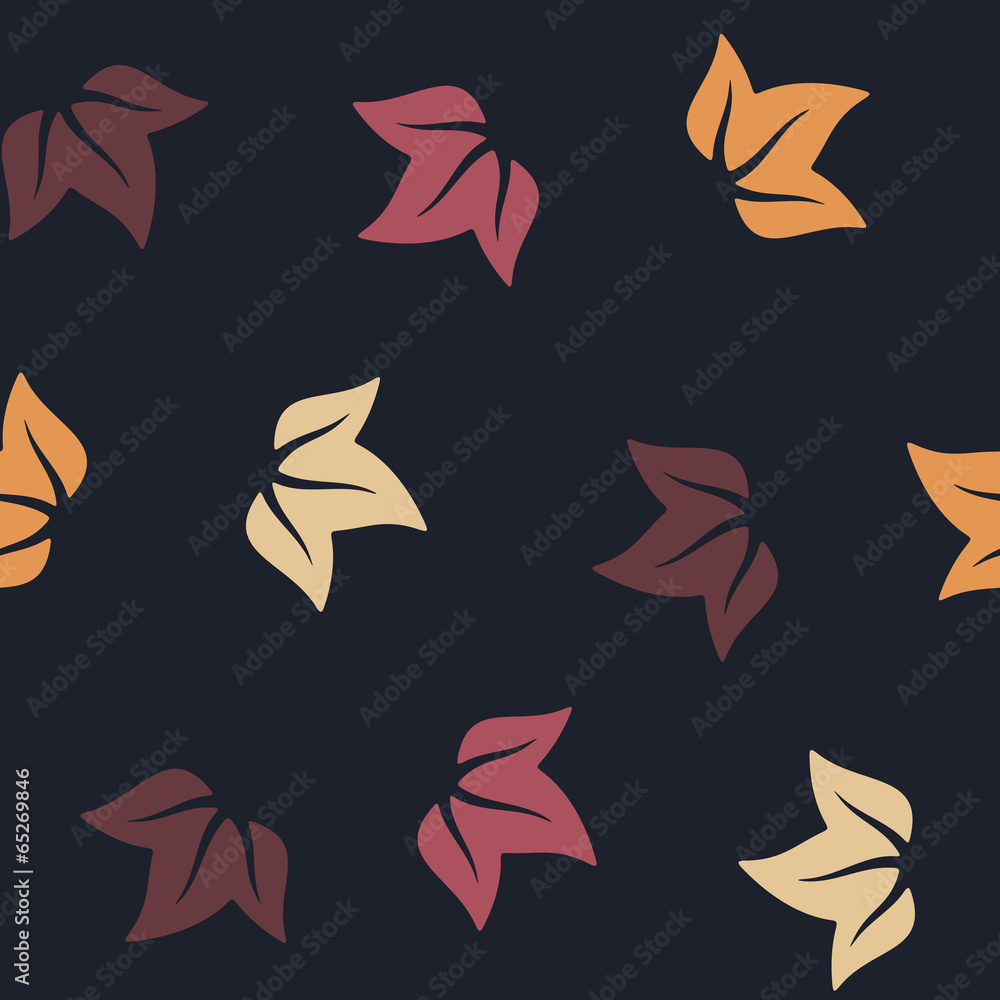 seamless background: leaf