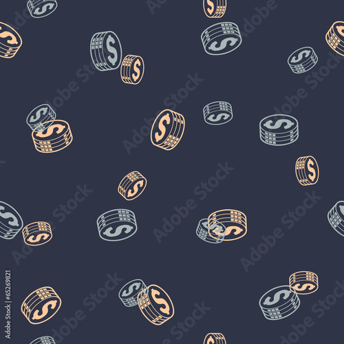 seamless background: money