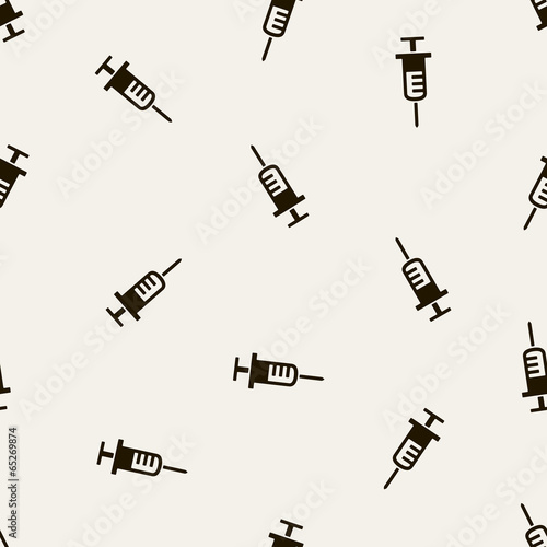 seamless background: syringe