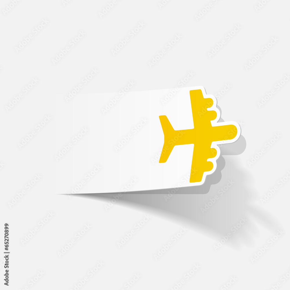 Obraz premium realistic design element: plane