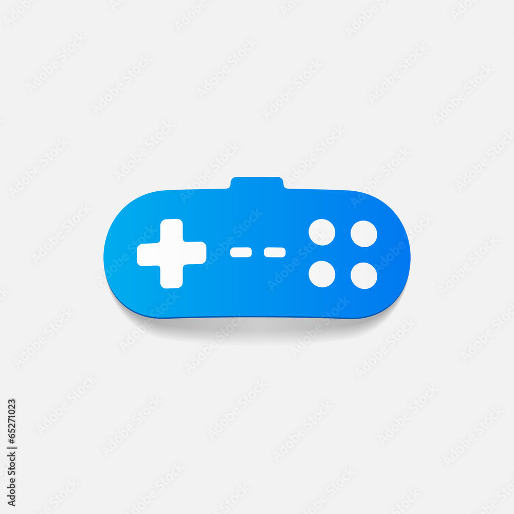 realistic design element: joystick realistic design element: joystick