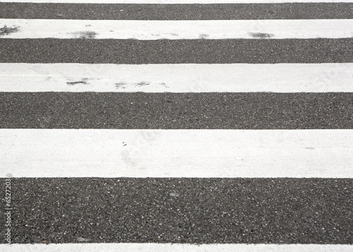 Zebra crossing on city street