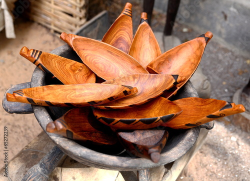 Little wooden canoes-Ziguinchor-Senegal