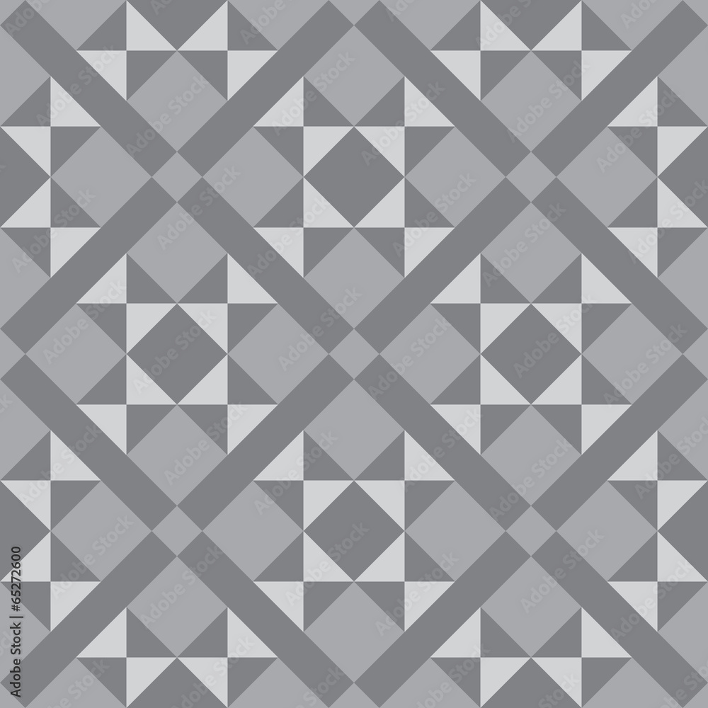 Obraz premium grey geometric seamless pattern