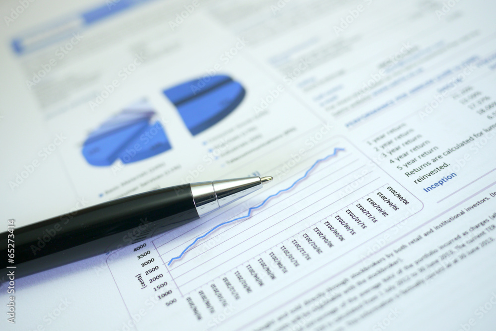 document with financial information document with financial information