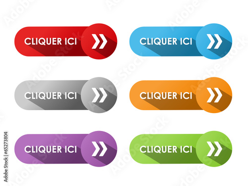 Boutons Web "CLIQUER ICI" (se connecter cliquez connexion ok go)