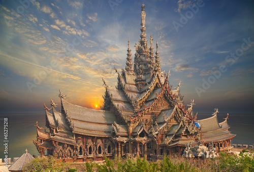 Sanctuary of Truth, Pattaya, Thailand. photo