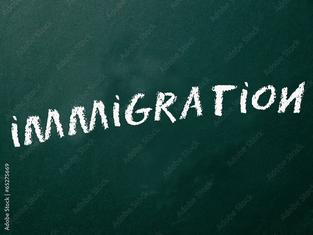 Obraz premium Immigration