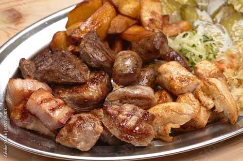 meat with cabbage and potatoes