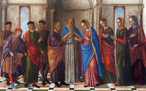Venice - Wedding of Mary in st. Martin church - Burano
