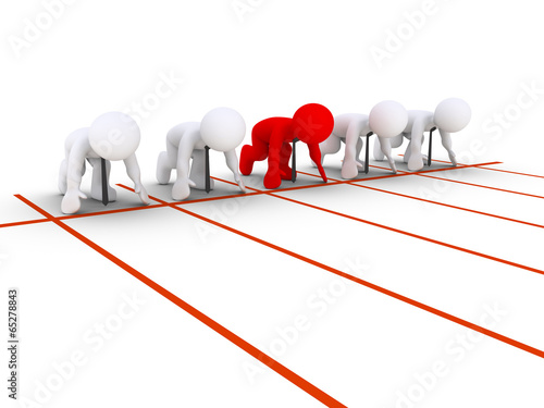 Businessmen are about to start racing