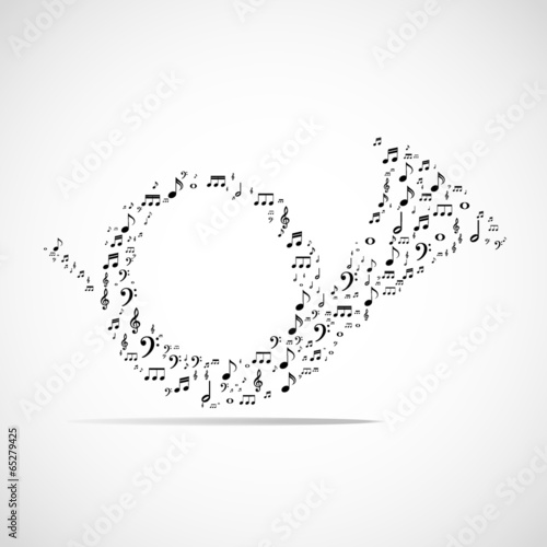 Abstract musical instrument background