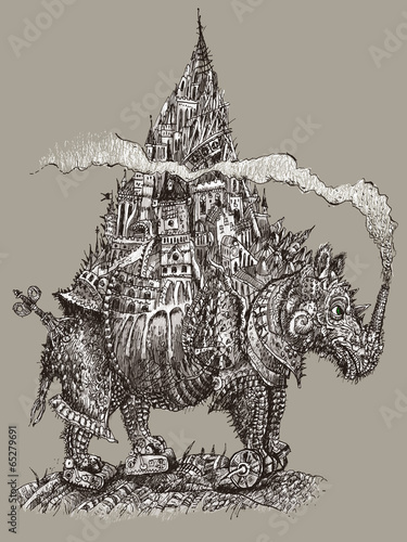 urbanized rhinoceros