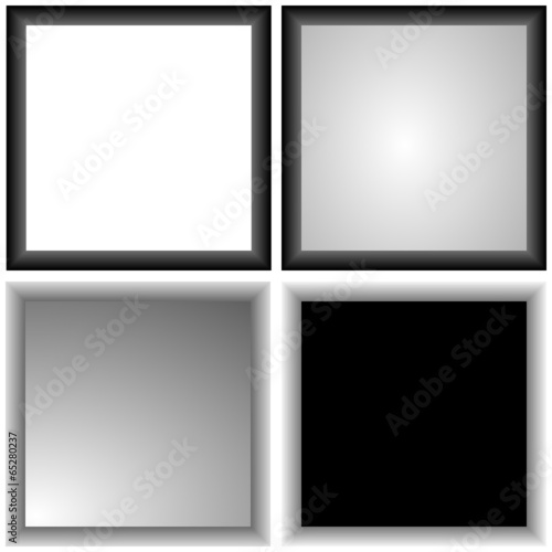 Vier Rahmen grau