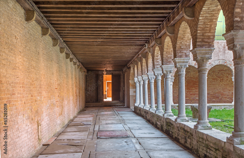 Venice - atrium of church San Francesco della Vigna