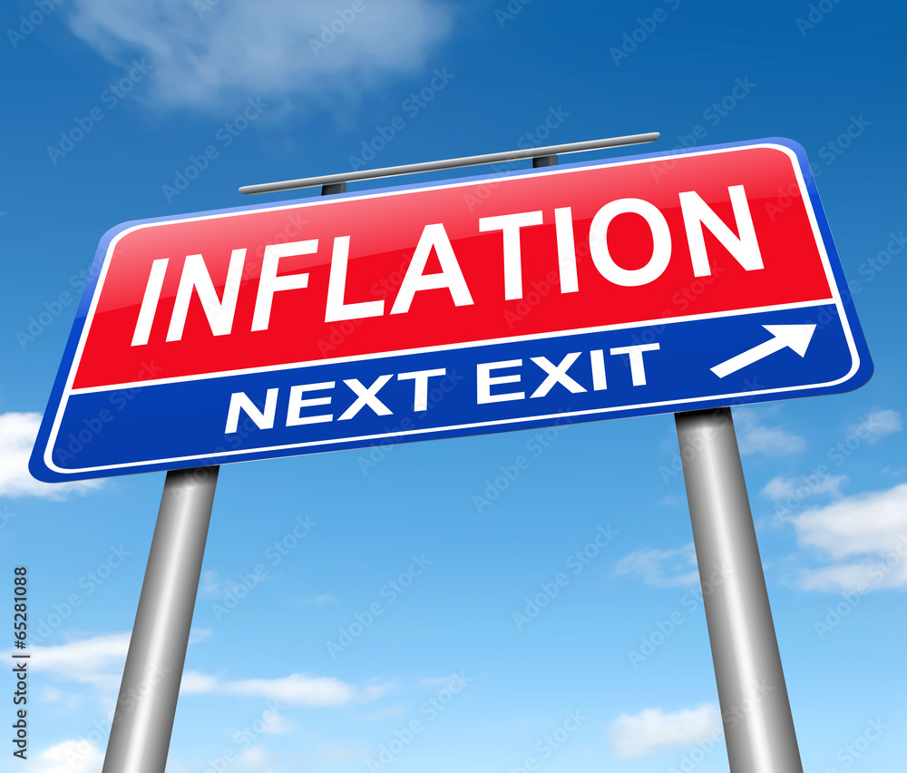 Inflation concept.