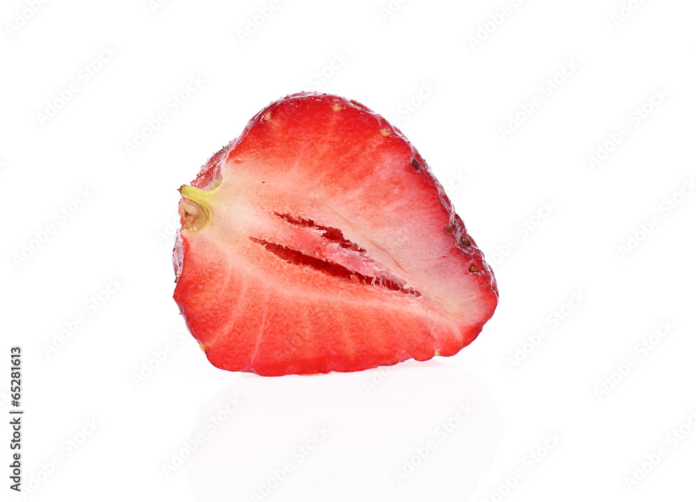Sweet Fresh Strawberry Isolated on White Background Sweet Fresh Strawberry Isolated on White Background
