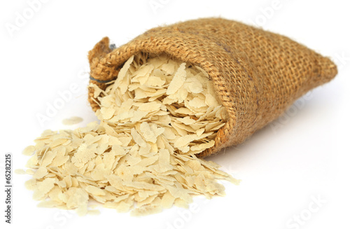 Flattened rice of South East Asia photo