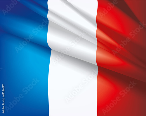 Flag of France, vector background