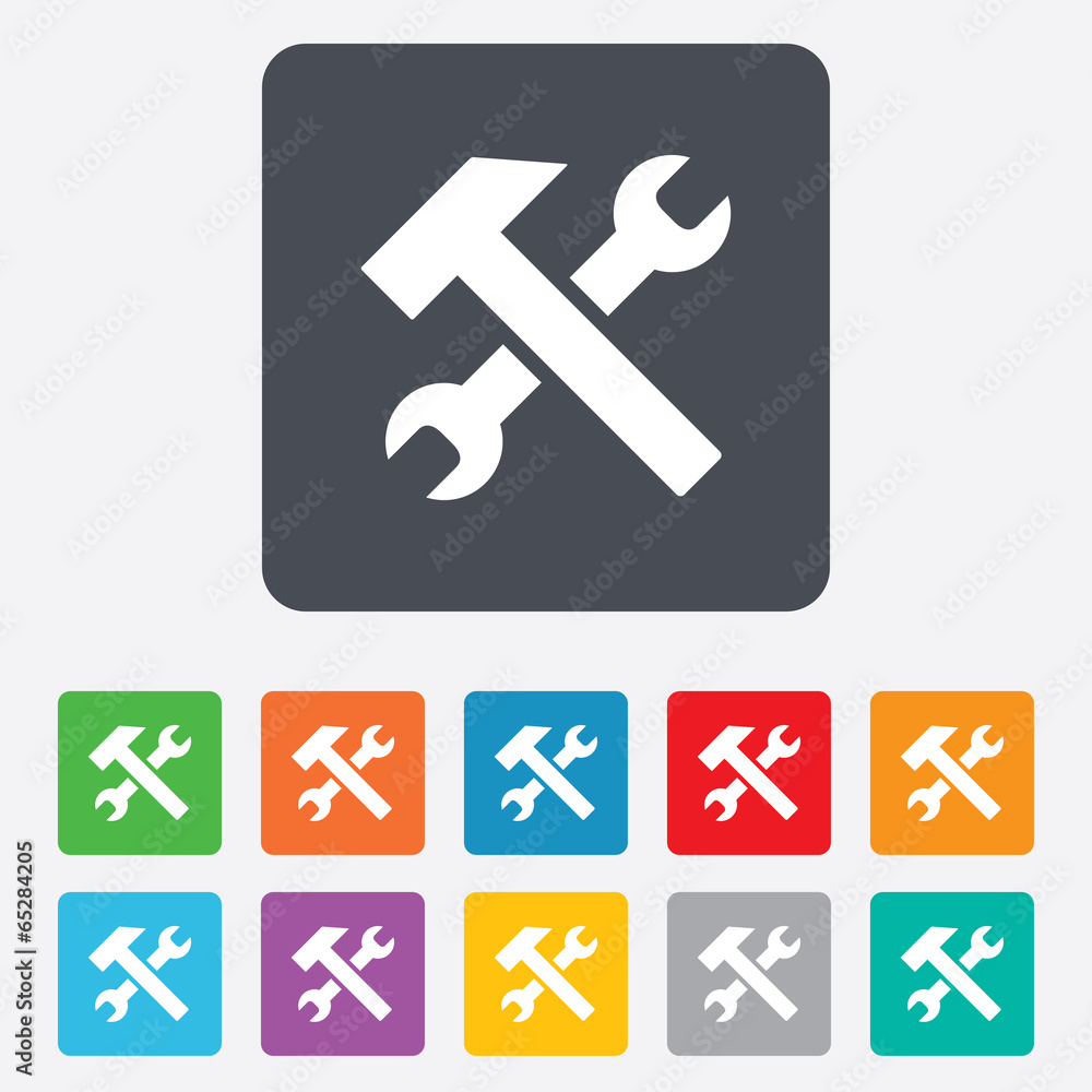 Repair tool sign icon. Service symbol. Repair tool sign icon. Service symbol.