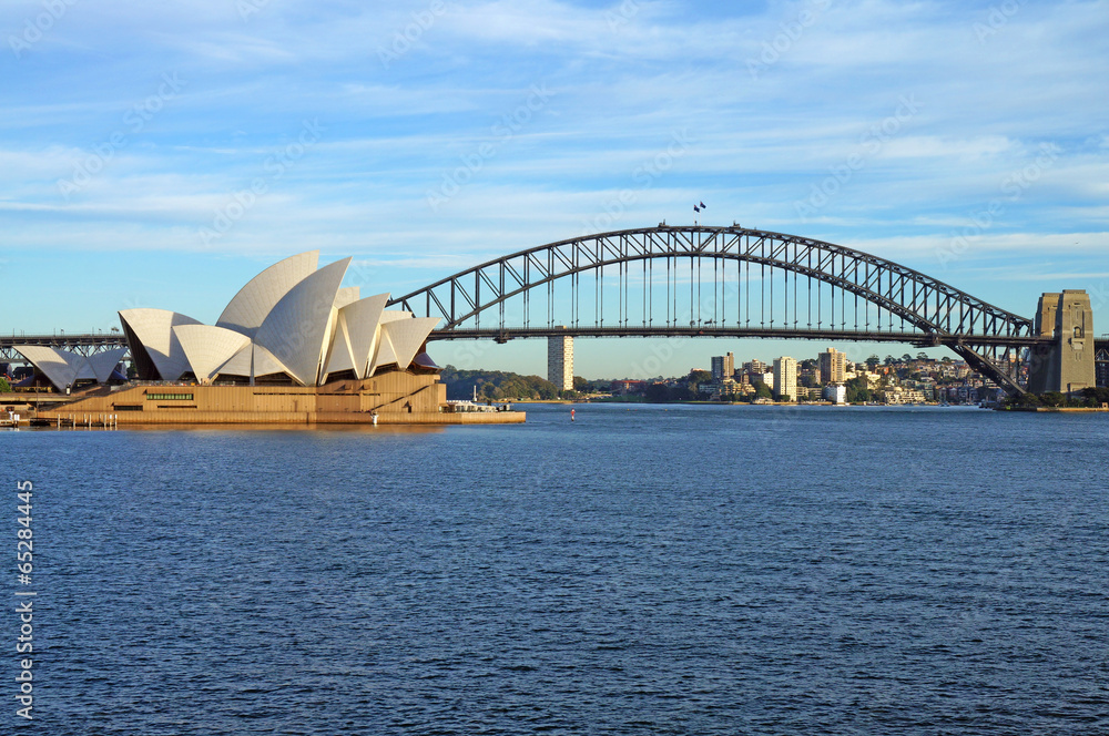 Obraz premium Sydney Harbour Bridge i Opera