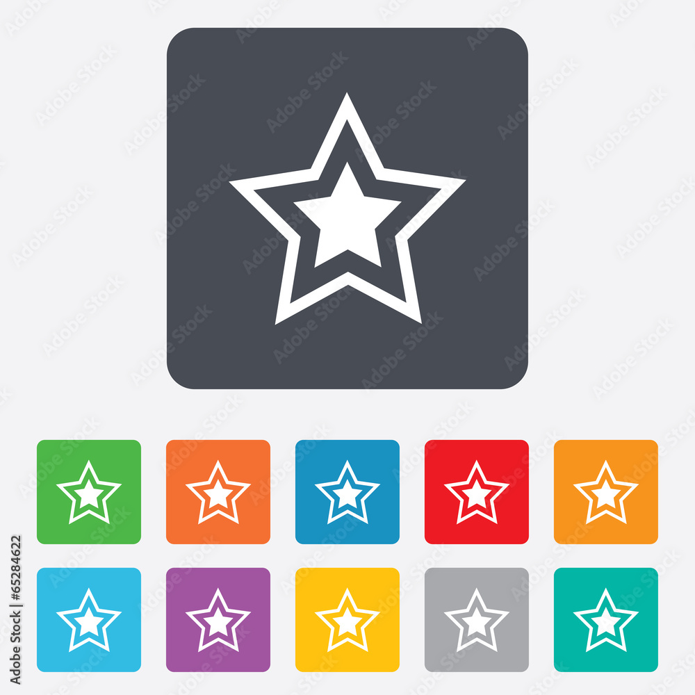 Star sign icon. Favorite button. Navigation Star sign icon. Favorite button. Navigation