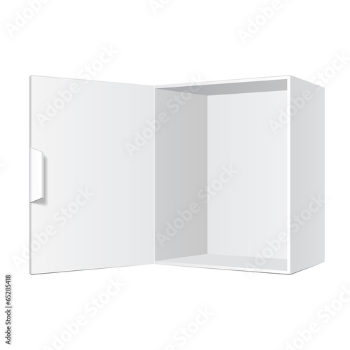 Opened White Product Cardboard, Carton Package Box