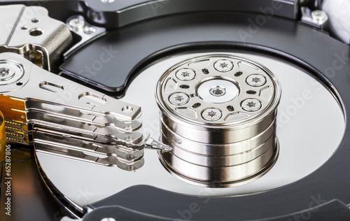 Obraz na płótnie Opened Hard Drive w salonie