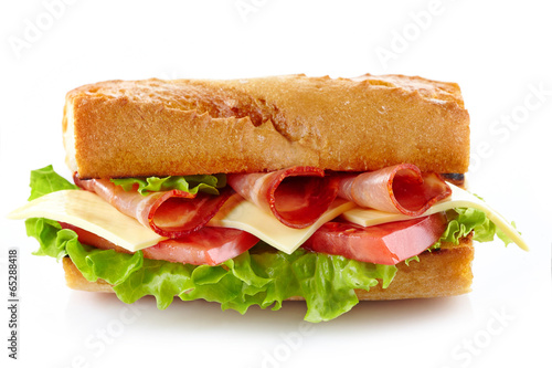 Sandwich with meat and vegetables