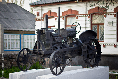 Old Soviet tractor photo