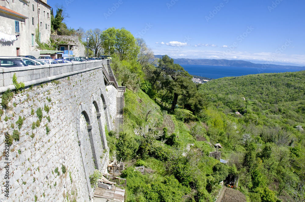 Fototapeta premium Labin - Wanderweg nach Rabac